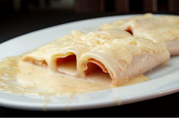 Canelones de jamón Kimby y queso