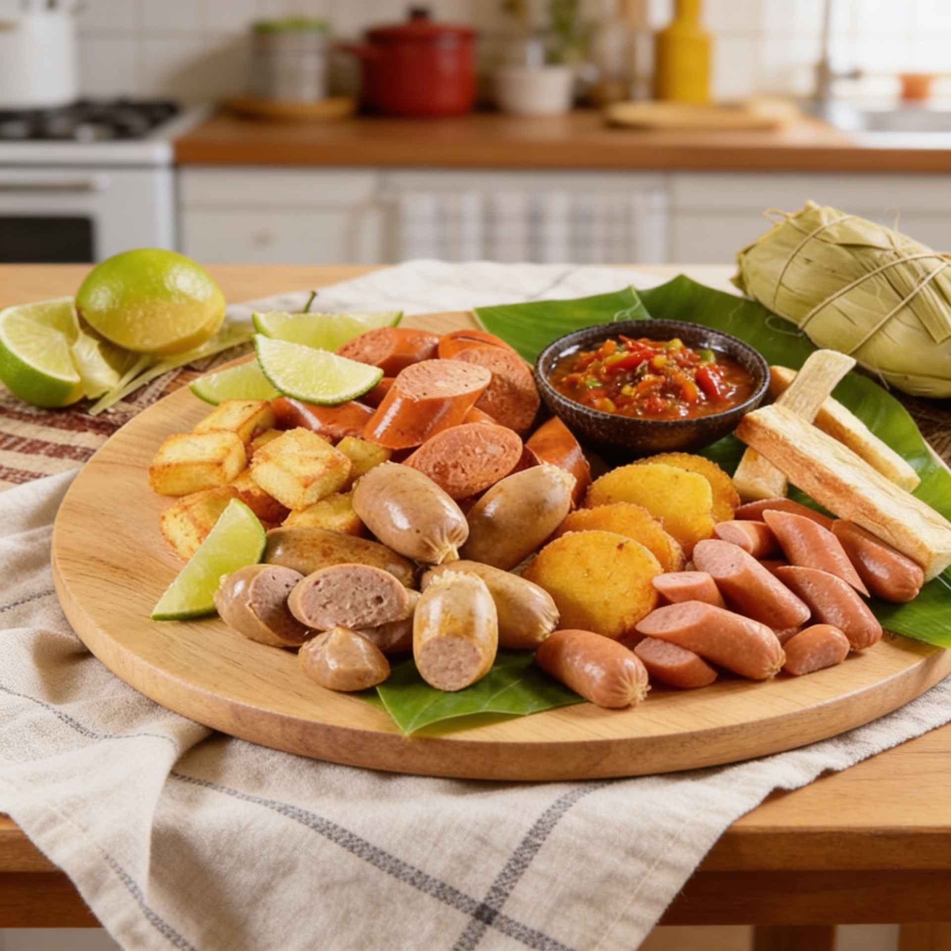 Picada_colombiana_con_butifarra_Kimby.