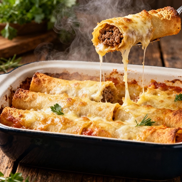 Receta Canelones navideños