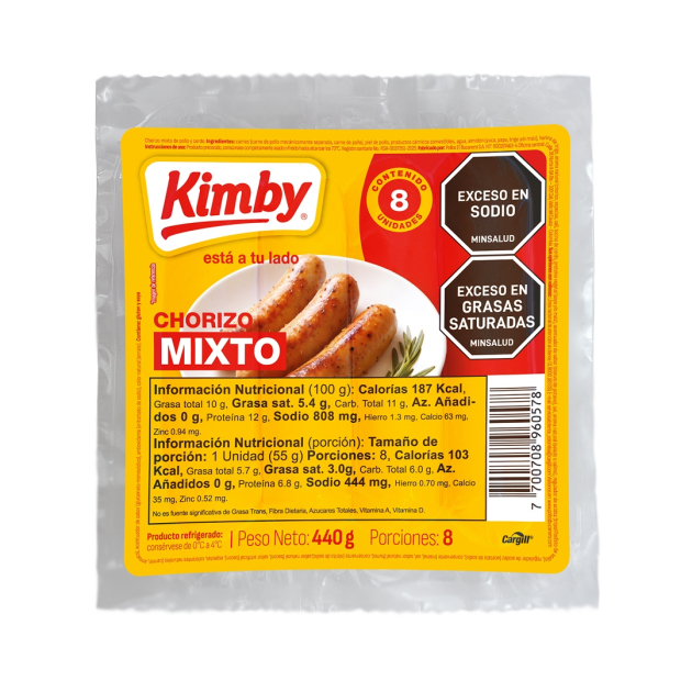 Chorizo mixto 440 gramos 3 unidades