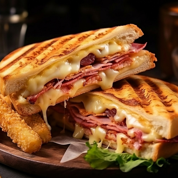 Receta Panini con combo y palitos de pollo Kimby