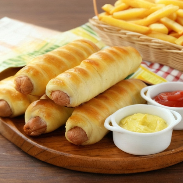 Salchicha en hojaldre