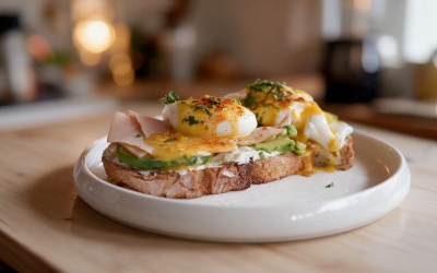 Tostada-de-huevo-y-jamón