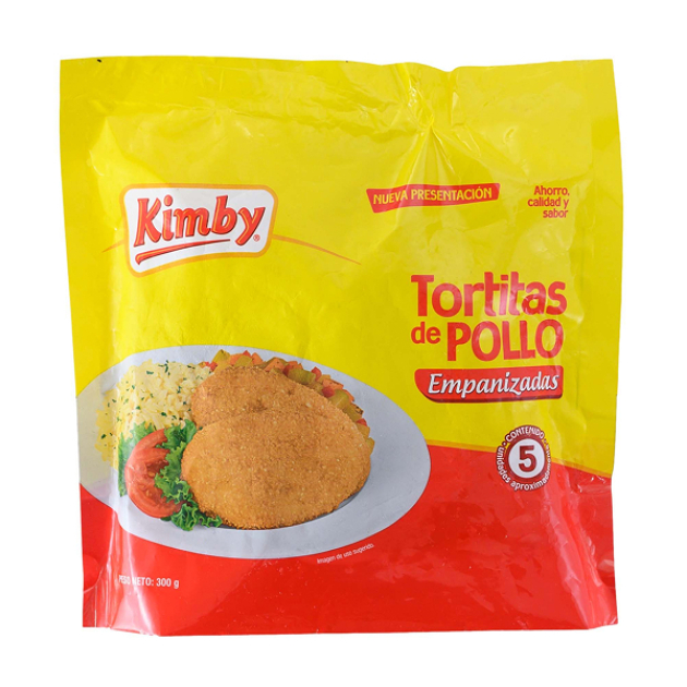 Tortas De Pollo Empanizadas Kimby 5 unidades