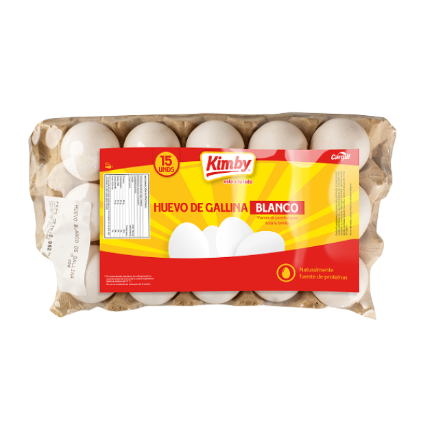 Huevo Blanco Kimby 15 unidades