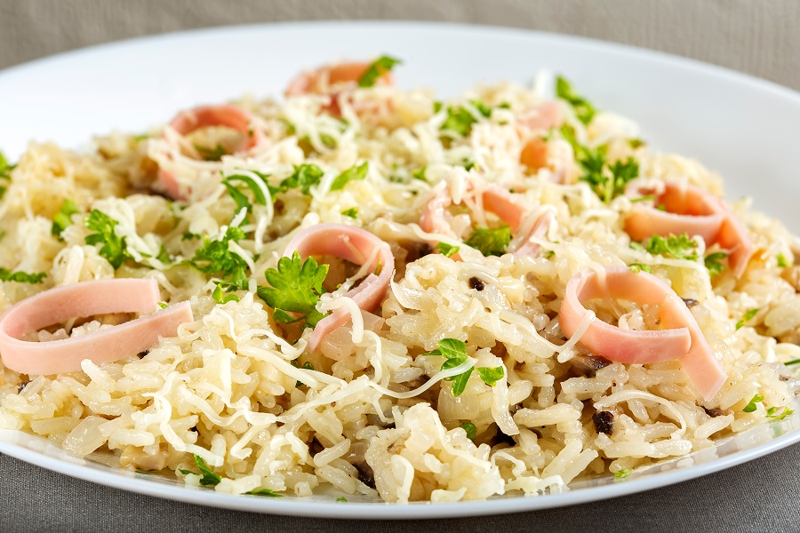 Arroz cremoso con jamón Kimby