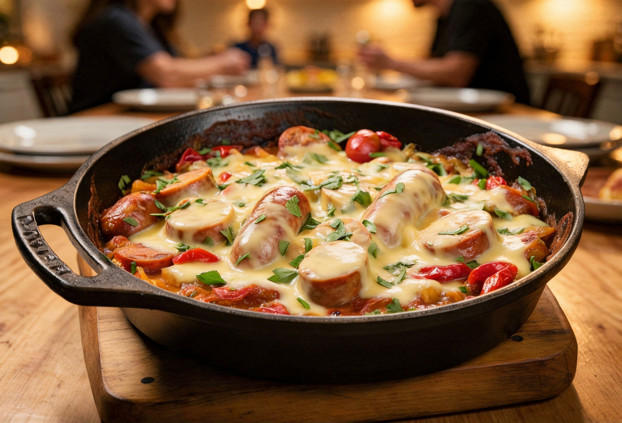 Cazuela-de-chorizo-longaniza-y-queso