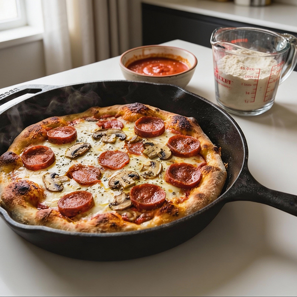 Pizza-de-chorizo-y-champiñones
