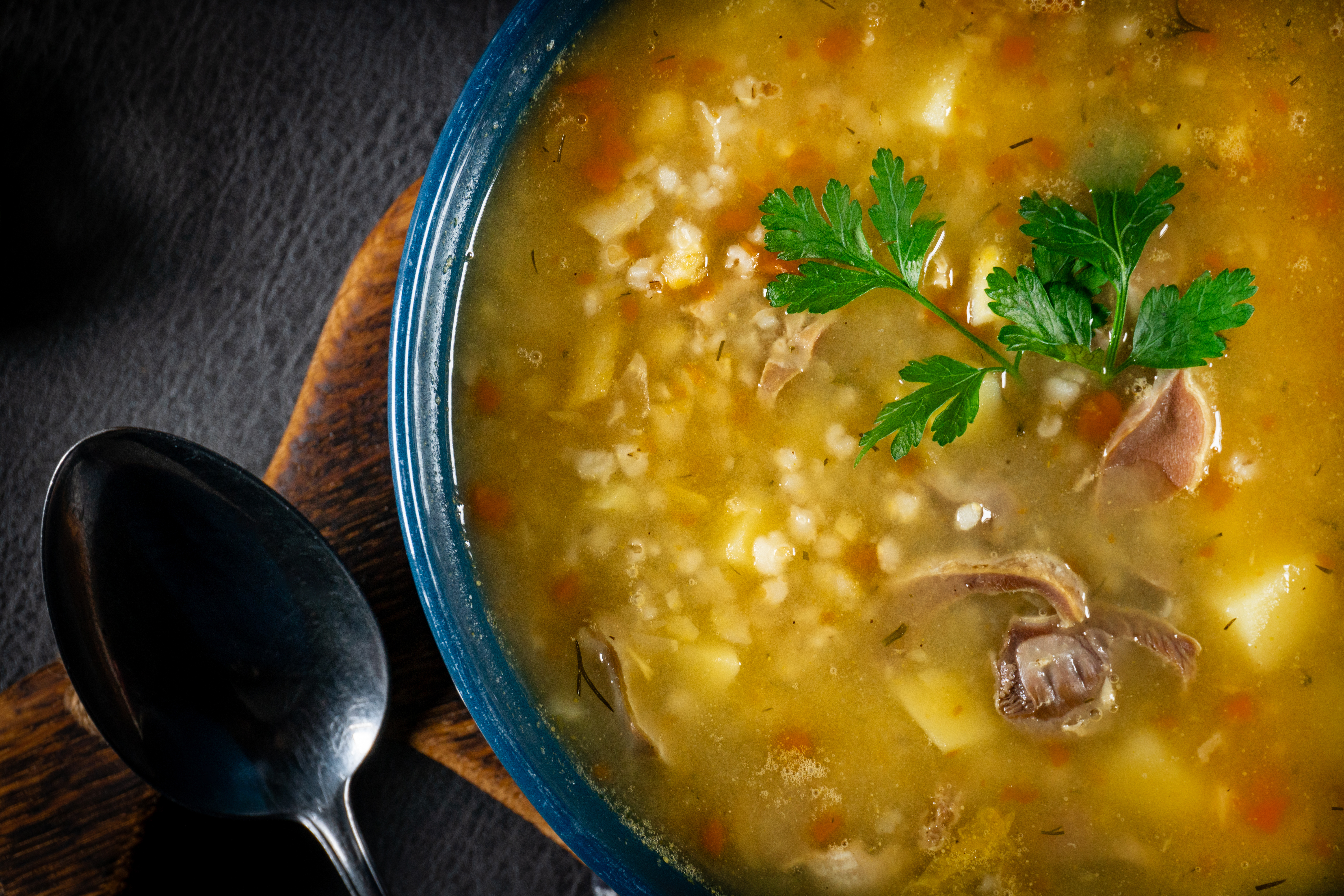 Sopa de arroz con menudos de pollo Kimby