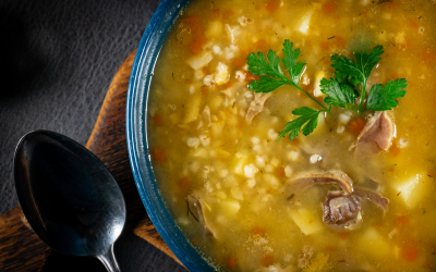 Sopa de arroz con menudos de pollo Kimby